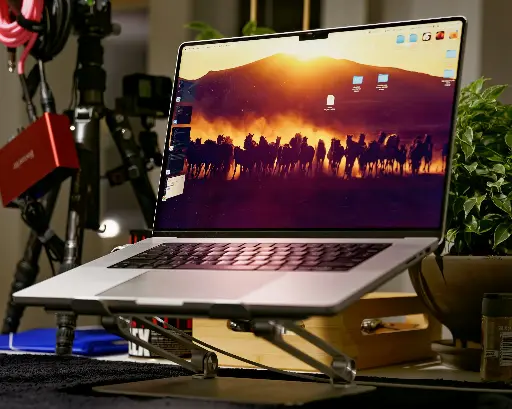 Adjustable Plastic Laptop Riser with Ventilation
